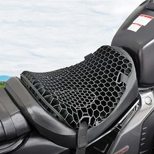 Motorcycle Gel Seat Cushion 3D Honeycomb Shock Absorbing Seat Pad Universal