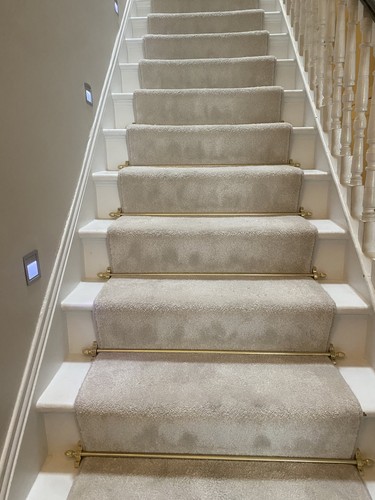 Satin brass stair rods - satin,