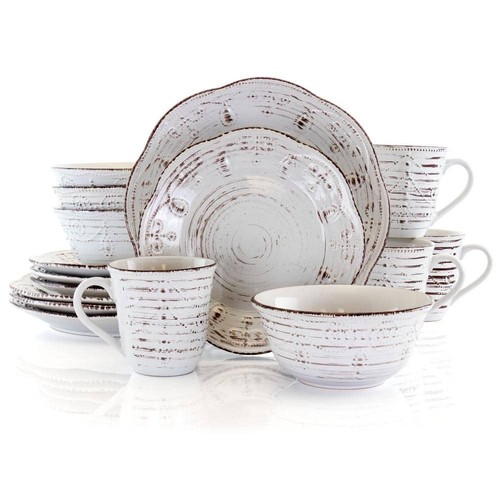 Dinnerware set rustic birch - set,