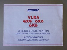 ACMAT VLRA 4X4 6X6 8X8 Disaster & Medical Vehicles orig Sales Brochure - ENG/FR