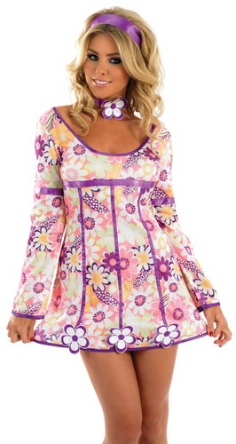 Ladies 1970s pink - ladies, hippie