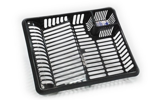 Graphite plastic dish drainer - dish,