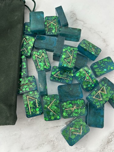 Handcrafted elder futhark rune - handcrafted,
