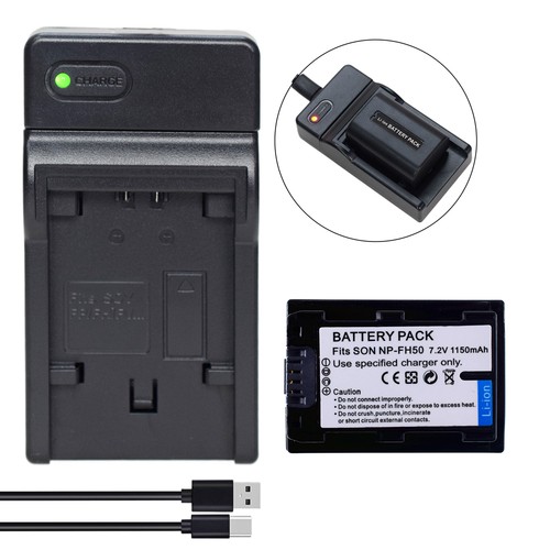 Battery charger for np fh50 - battery,