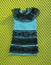 Vintage Pedigree Sindy 1960s Turquoise Cocktail Time dress (Ref 1967. 12S77)