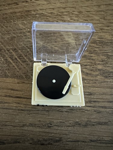New miniature record player - new,