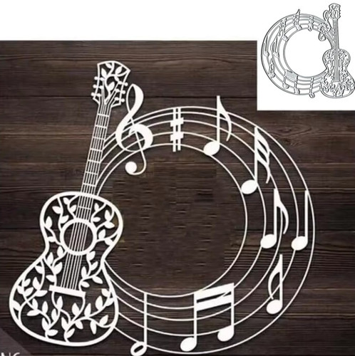 Music note guitar - note, frame