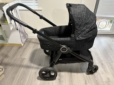 Occarro Mamas and Papas Pushchair Pram with Toddler Seat Cot Travel System Black