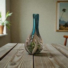 Large Feather Pulled Blue