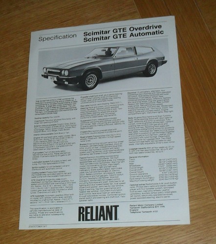 Reliant scimitar gte - scimitar,