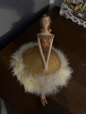 Stunning Christmas Gold Dancer Hanging Ornament