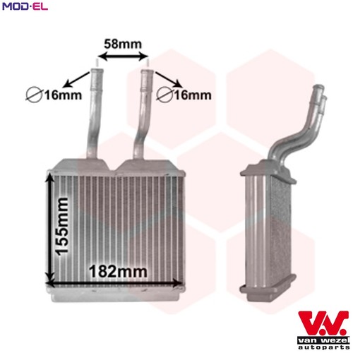 Heat exchanger interior - exchanger,