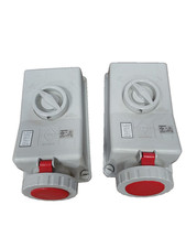 6nr 63amp 3P+N+E commando red industrial socket Lewden PM63/3408 triple pole