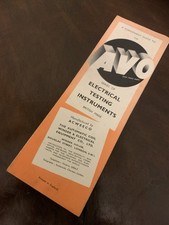 Avo Tester Brochure- Original 1940’s