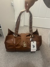 US Polo Assn brown shoulder