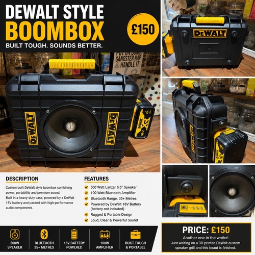 Dewalt style boombox - style,