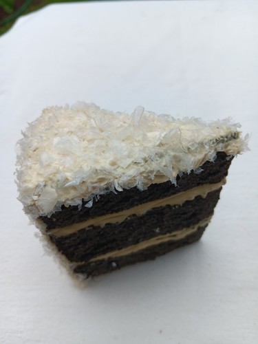 Artificial fake chocolate cake - chocolate,
