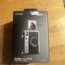 Instax Mini Evo Hybrid Instant Camera Fujifilm BLACK BNWT