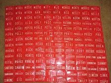 Vintage Personalized U S A Red