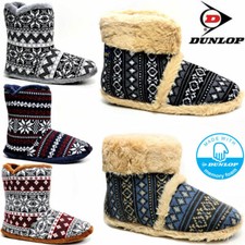 MENS SLIPPERS DUNLOP BOYS