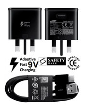 Samsung S8 S8+ S9 S9+ S20 S21 Fast Charging Plug + USB To Type C Cable