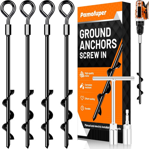 Ground anchors screw heavy - anchors, in,