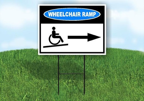 Wheelchair ramp right arrow - wheelchair,