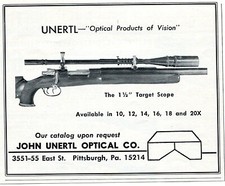 1967 small Print Ad of Unertl