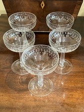 5 x antique Champagne Coupe