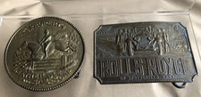 2 Brass Advertising Rolls Royce & Propert’s Saddle Soap  Interchangeable Buckle