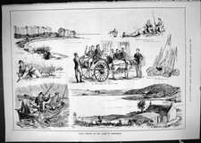 Old 1881 Trout Fishing Lakes Westmeath Darrugh Narragh Lake Lough Owe Victorian