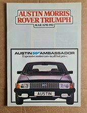 1982 Austin Rover UK Car Sales