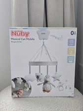 Nuby Musical Cot Mobile Penguin & Pals Rotating Mobile with 5 Melodies 0M + New