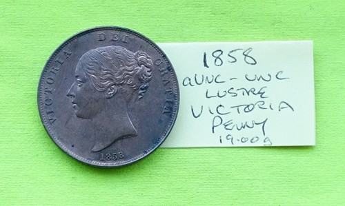 1858 unc penny - unc,
