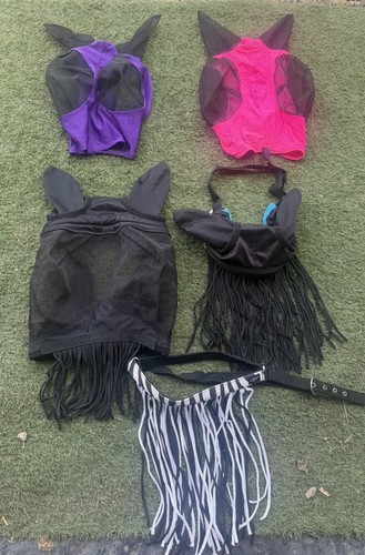 Equestrian joblot fly mask - equestrian,