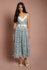 Coast Blue Fit & Flare Dress Womens Occasion Dresses