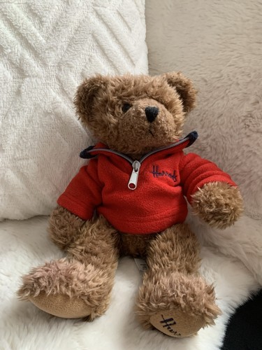 Harrods bear wearing - bear, red