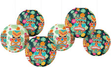 Paper Lantern Decorations x6