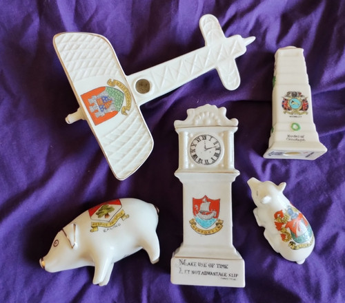 Crested china ww1 plane ect - ww1,