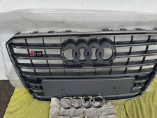 Black Front Bumper Mesh Grille for Audi A8 S8 2014-2018 - NEW