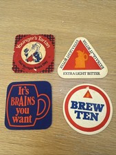 Vintage beer mat man - vintage,