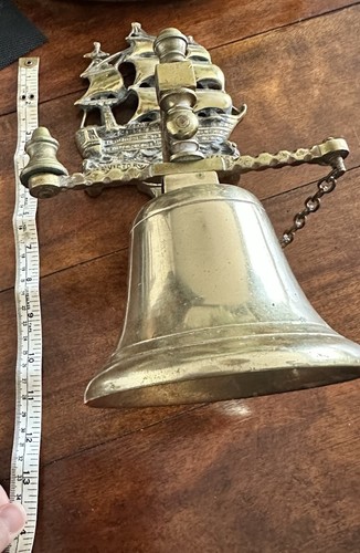 Vintage brass hms victory - brass,