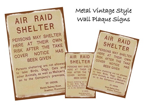 Ww2 reproduction metal - metal, sign