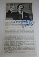 Brian Rix   Hand Signed Theatre Programme Page