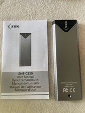 SSK M.2 SATA NGFF SSD Enclosure SHE-C320 Aluminum USB3.1 USB-C (NOT NVMe)