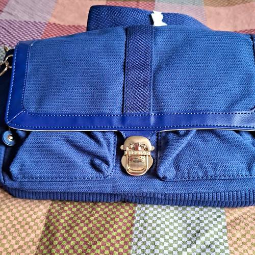 Kipling blue woven textile - blue,