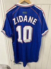 France 1998 World Cup Winning Shirt With Zidane And His Number 10, Size XXL.