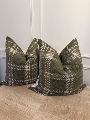 Set olive green tartan - set,