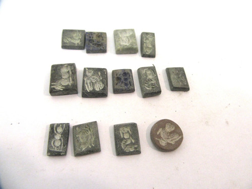 Ancient carved stone intaglio - carved,