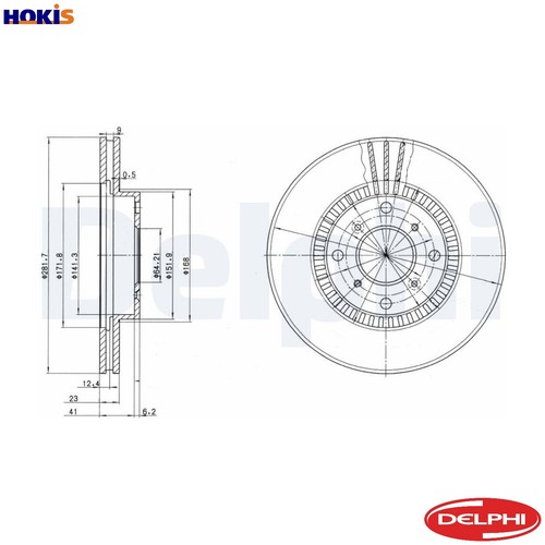 Brake disc bg2815 - 2x,